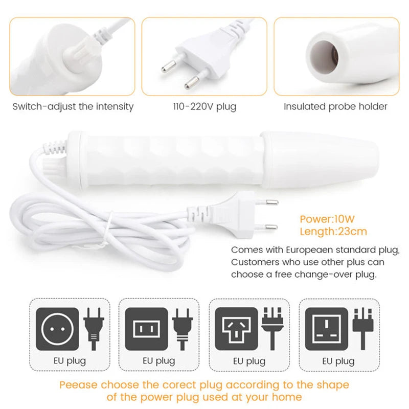 The Orivelle™ 4 in 1 High Frequency Skin Therapy / Clear Acne /Wrinkle Reducing Tool